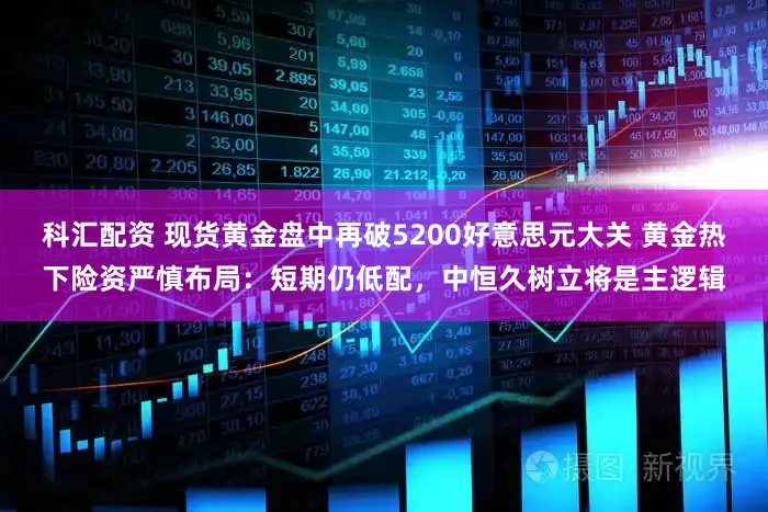 科汇配资 现货黄金盘中再破5200好意思元大关 黄金热下险资严慎布局：短期仍低配，中恒久树立将是主逻辑