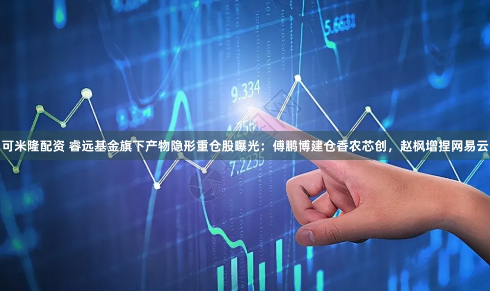 可米隆配资 睿远基金旗下产物隐形重仓股曝光：傅鹏博建仓香农芯创，赵枫增捏网易云